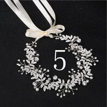 Load image into Gallery viewer, Vintage Baroque Gold Pearl Leaf Bridal Tiara Crystal Crown-Wedding Hairbands-Headpieces