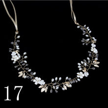 Load image into Gallery viewer, Vintage Baroque Gold Pearl Leaf Bridal Tiara Crystal Crown-Wedding Hairbands-Headpieces