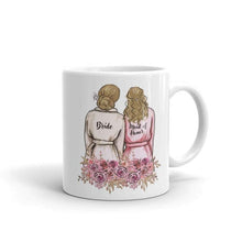 Load image into Gallery viewer, Custom Made Bride with Maid Of Honor Mug, Best Friend Bestie Gifts, Bride Bridal Shower Party Bachelorette Gift