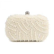 Load image into Gallery viewer, Pearl Fancy Clutch Evening Bags Purse - Wedding Gift - Bride- Special Day