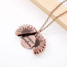 Load image into Gallery viewer, You Are My Sunshine Sunflower Necklaces For Women Rose Gold Silver Color