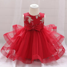 Load image into Gallery viewer, Fancy Sequin Bow Dresses for Flower Girl and Delicate Embroidered Style-Vestidos de Fiesta para Niñas