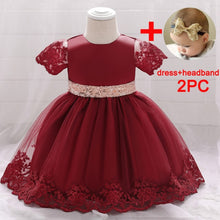 Load image into Gallery viewer, Fancy Sequin Bow Dresses for Flower Girl and Delicate Embroidered Style-Vestidos de Fiesta para Niñas