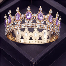 Load image into Gallery viewer, Crystal Bridal or Quince Tiara Baroque Your Majesty Crowns