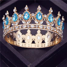 Load image into Gallery viewer, Crystal Bridal or Quince Tiara Baroque Your Majesty Crowns