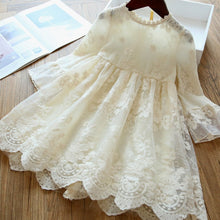 Load image into Gallery viewer, Flower Girl Very European Lace Dress - Half-sleeve Party Dress - Childrens Elegant - Comfort Style