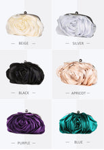 Load image into Gallery viewer, Fashion Flower Design Evening Purse-for Bride or Evening Wear Clutch