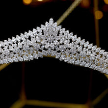 Load image into Gallery viewer, Gorgeous Crystals Pyramid Princess Bridal Tiara- Quinceanera Crown