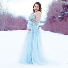 Load image into Gallery viewer, Soiree-Long Formal Evening Maternity Dress-Gown Photo Session-Baby Shower