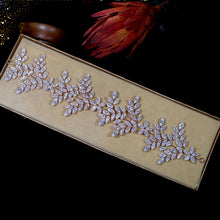 Load image into Gallery viewer, High-Quality Leaf Design Triple A Cubic Zirconia Wedding Headband-Tiara