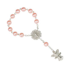 Load image into Gallery viewer, Imitation Pastel Pearl Angel Catholic Holy Rosary-Communion-gift-keepsake-favor