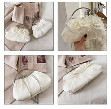 Load image into Gallery viewer, Elegant Designer Look Bridal Flower Evening Purse-Clutch