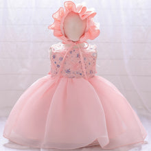 Load image into Gallery viewer, Fancy Sequin Bow Dresses for Flower Girl and Delicate Embroidered Style-Vestidos de Fiesta para Niñas
