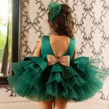 Load image into Gallery viewer, Baby-Toddler Fluffy Tutu Big Bow Dress-Birthday Party- Flower Girl Wedding Dress