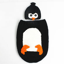 Load image into Gallery viewer, Cute Penguin Style Newborn Knitted Baby Outfit - Halloween Cuteness Photography Prop