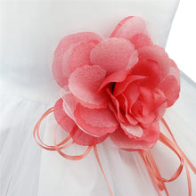 Load image into Gallery viewer, Flower Girl Petal Dress- Flower Corsage on Princess Waist - For Weddings - Infant Sizes