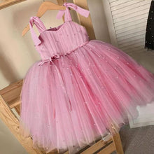 Load image into Gallery viewer, Baby Girl Dress with Beading-Elegant Princess Shoulder Straps Style