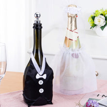 Load image into Gallery viewer, Wedding Bottle Aprons Cover-Bridal Veil-Bow Tie-Wedding Party-Toasting-Party Gifts
