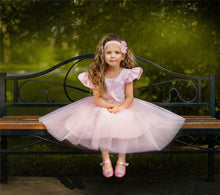 Load image into Gallery viewer, Infant-Toddler Pearls and Lace Dress for Flower Girl or Special Occasion for Princess