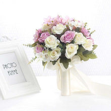 Load image into Gallery viewer, Wild Artificial Floral Handmade Bridal Bouquet-Wedding Flowers