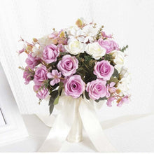 Load image into Gallery viewer, Wild Artificial Floral Handmade Bridal Bouquet-Wedding Flowers