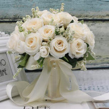 Load image into Gallery viewer, Wild Artificial Floral Handmade Bridal Bouquet-Wedding Flowers