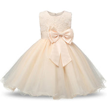 Load image into Gallery viewer, Princess Rosette Flower Girl Dress -Wedding- Birthday Party Kids Dresses For Girls