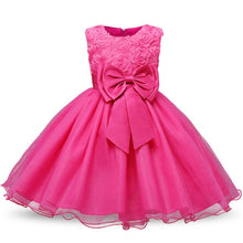 Load image into Gallery viewer, Princess Rosette Flower Girl Dress -Wedding- Birthday Party Kids Dresses For Girls