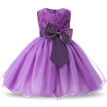 Load image into Gallery viewer, Princess Rosette Flower Girl Dress -Wedding- Birthday Party Kids Dresses For Girls
