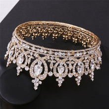Load image into Gallery viewer, Imperial Queen Bridal Crown or Quinceañera Diadem Head Piece