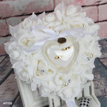 Load image into Gallery viewer, Assorted Styles Lovely Ring Bearer Pillows Decorated with Lace and Pearls