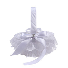 Load image into Gallery viewer, Dainty Lace Flower Girl Baskets-Wedding Accessories