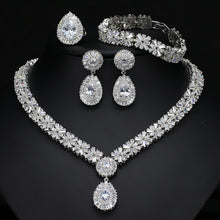 Load image into Gallery viewer, Exquisite Four Piece Classic Wedding Jewelry Set for Brides