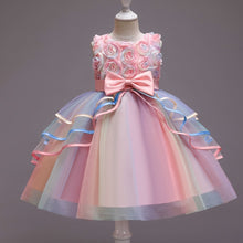Load image into Gallery viewer, Pretty Pastels Flower Girls Dresses-Rainbow and Dotted Style-Birthday Party-Princess