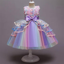 Load image into Gallery viewer, Pretty Pastels Flower Girls Dresses-Rainbow and Dotted Style-Birthday Party-Princess