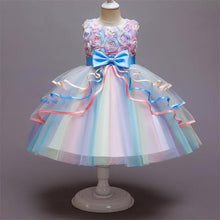 Load image into Gallery viewer, Pretty Pastels Flower Girls Dresses-Rainbow and Dotted Style-Birthday Party-Princess