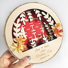 Load image into Gallery viewer, Love Just Married Rustic Bridal Ring Pillow Holders-Wedding Accessories-Decorations