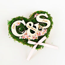 Load image into Gallery viewer, Love Just Married Rustic Bridal Ring Pillow Holders-Wedding Accessories-Decorations