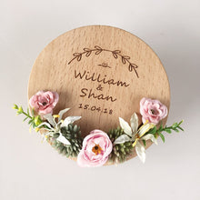 Load image into Gallery viewer, Love Just Married Rustic Bridal Ring Pillow Holders-Wedding Accessories-Decorations