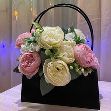 Load image into Gallery viewer, 1pc Portable Kraft Waterproof Flower Gift Bag-Box with Handle-Rose Box