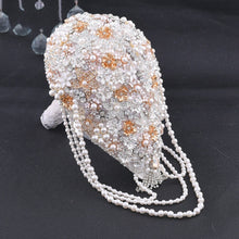 Load image into Gallery viewer, Cascading Silk Jeweled Bridal Bouquet-Wedding-for Bride