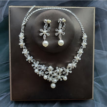 Load image into Gallery viewer, Affordable Bridal Jewelry Sets of Necklace-Earrings for Weddings-Quinceañera-Evening Events