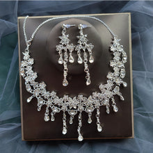 Load image into Gallery viewer, Affordable Bridal Jewelry Sets of Necklace-Earrings for Weddings-Quinceañera-Evening Events