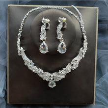 Load image into Gallery viewer, Affordable Bridal Jewelry Sets of Necklace-Earrings for Weddings-Quinceañera-Evening Events