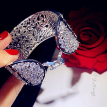 Load image into Gallery viewer, Luxury Bridal Bracelets  S925 Silver Cubic Zirconia- Bride-Bridesmaids