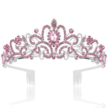Load image into Gallery viewer, Baroque High Court Crystal Wedding Crown-Princess Bridal Tiaras-Mis Quince Hair Jewelry