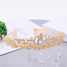 Load image into Gallery viewer, Baroque High Court Crystal Wedding Crown-Princess Bridal Tiaras-Mis Quince Hair Jewelry