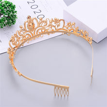 Load image into Gallery viewer, Baroque High Court Crystal Wedding Crown-Princess Bridal Tiaras-Mis Quince Hair Jewelry