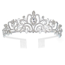 Load image into Gallery viewer, Baroque High Court Crystal Wedding Crown-Princess Bridal Tiaras-Mis Quince Hair Jewelry