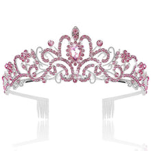 Load image into Gallery viewer, Baroque High Court Crystal Wedding Crown-Princess Bridal Tiaras-Mis Quince Hair Jewelry